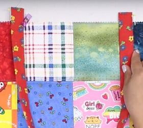 patchwork tote bag pattern, Attaching handles
