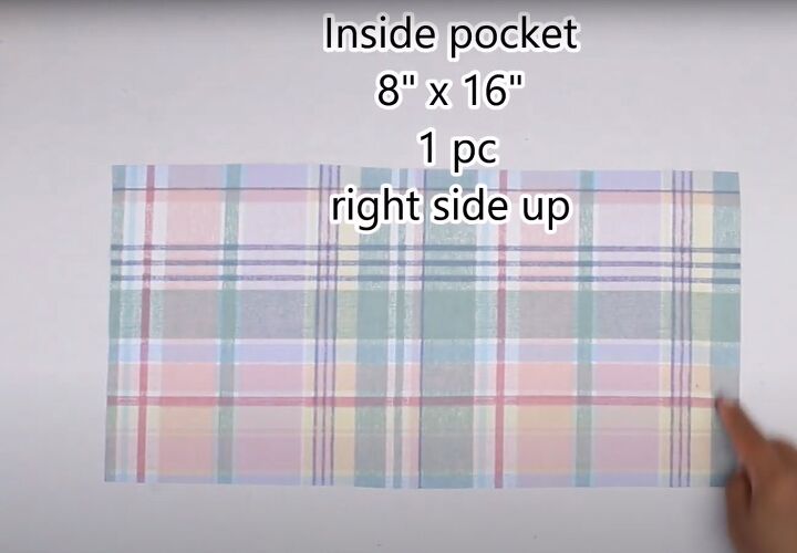 patchwork tote bag pattern, Lining and inside pocket