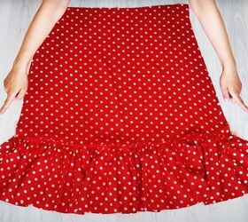 diy ruffle skirt, Sewing waistband
