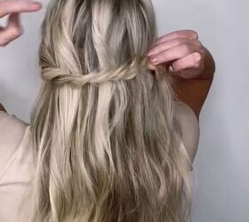 easy quick hairstyle for the beach, Repeating