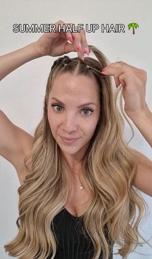 this summer hairstyle will have everyone asking how, Tying hair