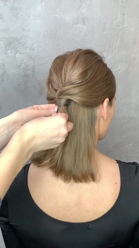 this hairstyle is so much easier than it looks just twist, Wrapping