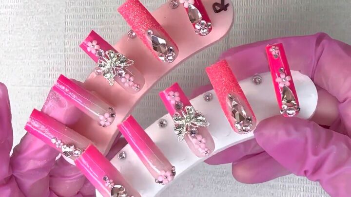 pink nail designs, Barbie pink nail designs