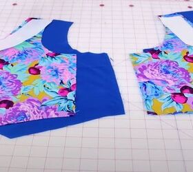 how to sew a crop top, Cutting out fabric
