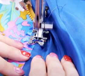 how to sew a crop top, Understitching facing