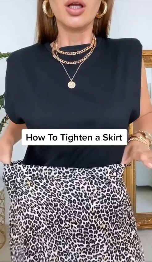 quick fix for your loose skirt, How to tighten a skirt