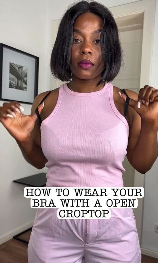 tie the back of your bra like this, Bra straps