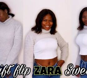 Easy Cropped Sweater DIY Tutorial