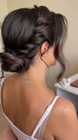 beautiful bun hairstyle for a bride, Bun wedding hairstyle