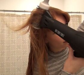 Try this easy curtain bangs styling idea and prepare to be bombarded with compliments