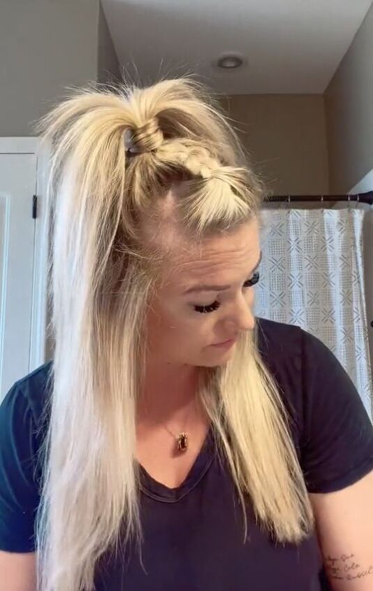 Easy Half-up Braided Hairstyle | Upstyle