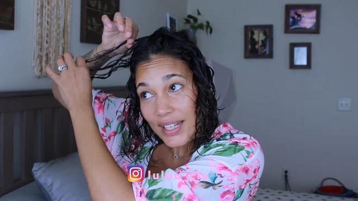 how to style curly hair after shower, Hand curling