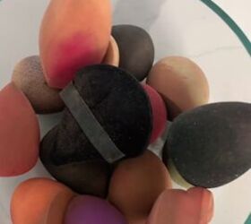 why i stick my beauty blenders in the microwave, Adding makeup sponges to bowl