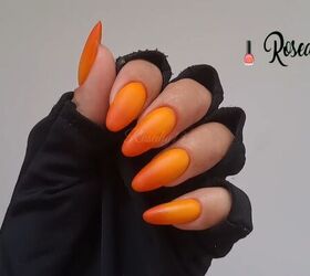 How to DIY Cute and Easy Ombre Orange Nails