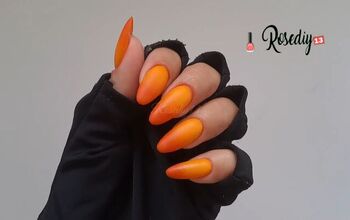 How to DIY Cute and Easy Ombre Orange Nails