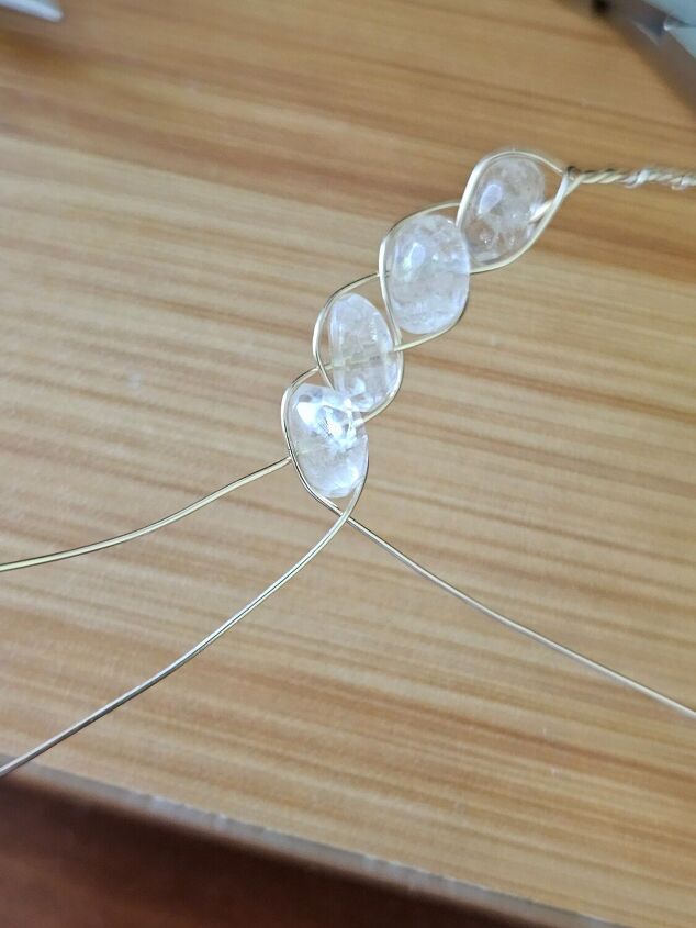 wire wrapped crystal bracelet