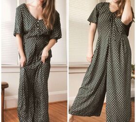 how i upcycled a goodwill jumpsuit into a cottagecore look
