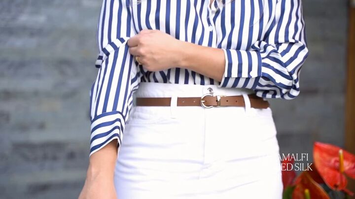 how to look polished and put together, Striped shirt outfit