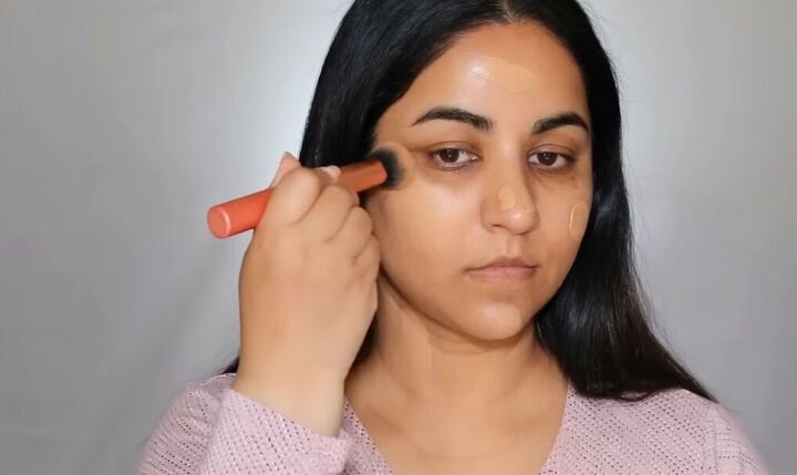 face lift makeup, Applying foundation