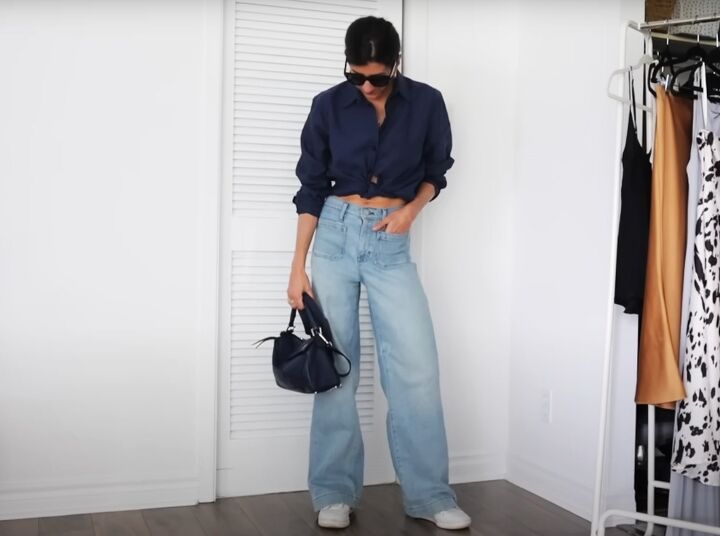 how to style a button up shirt, Basic 90s