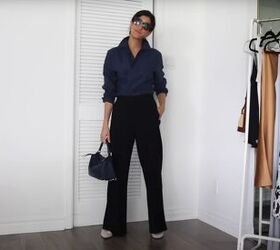 how to style a button up shirt, Wrap silhouette