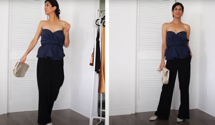 how to style a button up shirt, Bustier silhouette