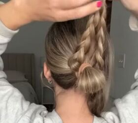 easy updo for wedding guest, Wrapping braids