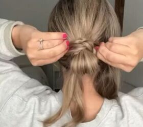 easy updo for wedding guest, Wrapping braid