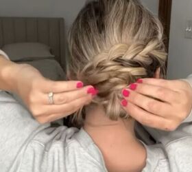 easy updo for wedding guest, Adjusting