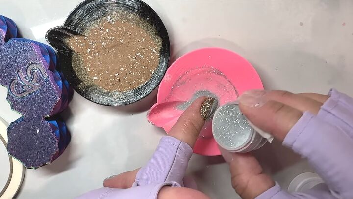 easy dip nail designs, Adding powder