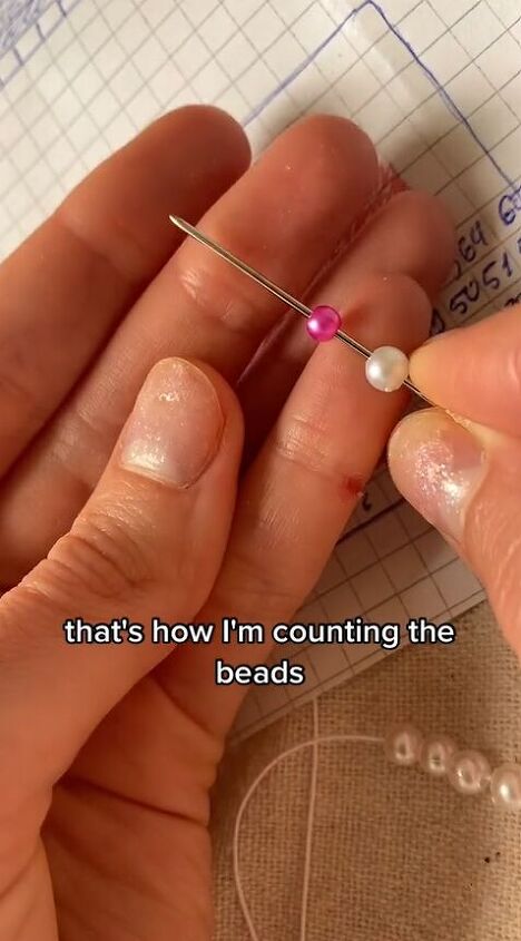 breaking down how to crochet with beads, Threading beads