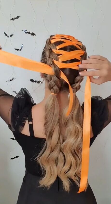 Grab Some Ribbon for This Halloween Hairstyle | Upstyle