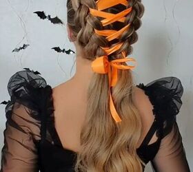 grab some ribbon for this halloween hairstyle, Halloween hairstyle