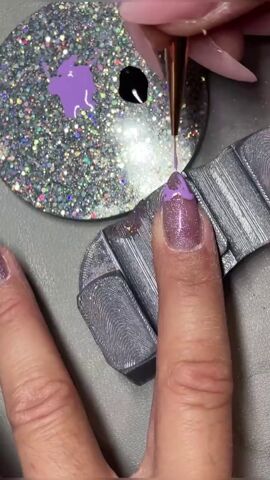 halloween spider web nails, Painting tip