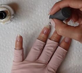 how to do gel manicure at home, Applying base coat