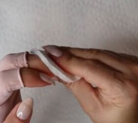 how to do gel manicure at home, Wiping nails