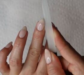 how to do gel manicure at home, Filing nails