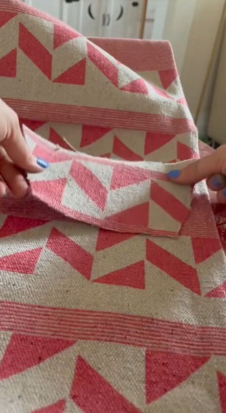 glue a rug to your slides, Cut out