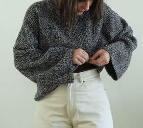 how to look polished and put together, Tucking oversized sweater