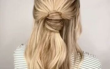 Gorgeous and Simple Half-up Hairstyle
