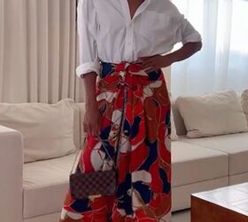 How to Turn a Silk Scarf Into a Maxi Skirt