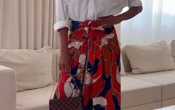 How to Turn a Silk Scarf Into a Maxi Skirt