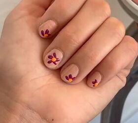 Spanish Majolica Inspired Flower Nail Art · How To Paint Patterned Nail Art  · Nail Painting and Nail Painting on Cut Out + Keep