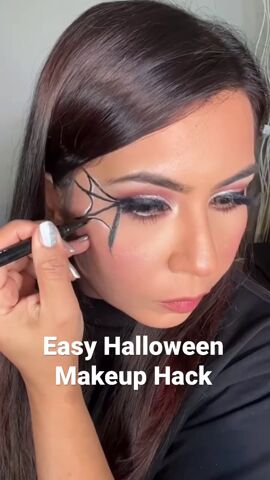 spider web makeup, Drawing web