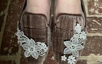 DIY Lace Embellished Shoes