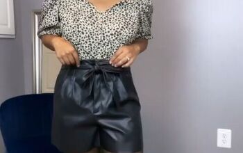 How to Style Leather Shorts: Cute and Easy Outfit Idea
