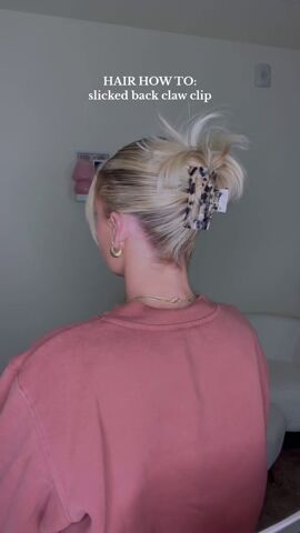 easy claw clip hairstyle tutorial, Fanning hair