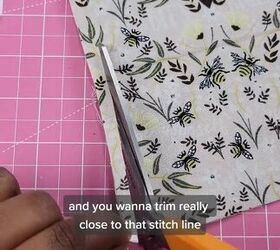 how to sew a french seam, Trimming