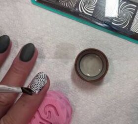 nail stamping, Cleaning up nail