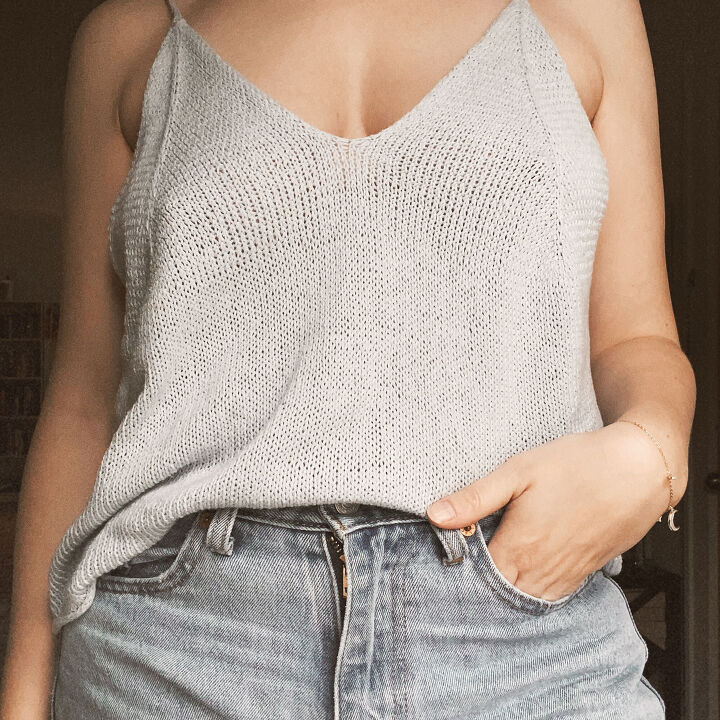 knit your wardrobe a review of the svila camisole pattern by caidree